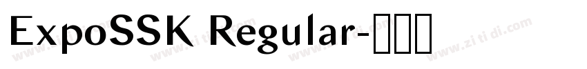 ExpoSSK Regular字体转换